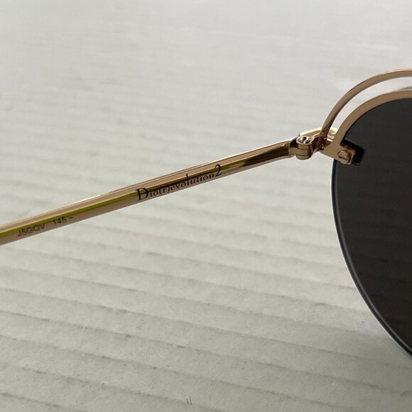 Dior Evolution 2 gold tone mirror sunglasses - Picture 5 of 7
